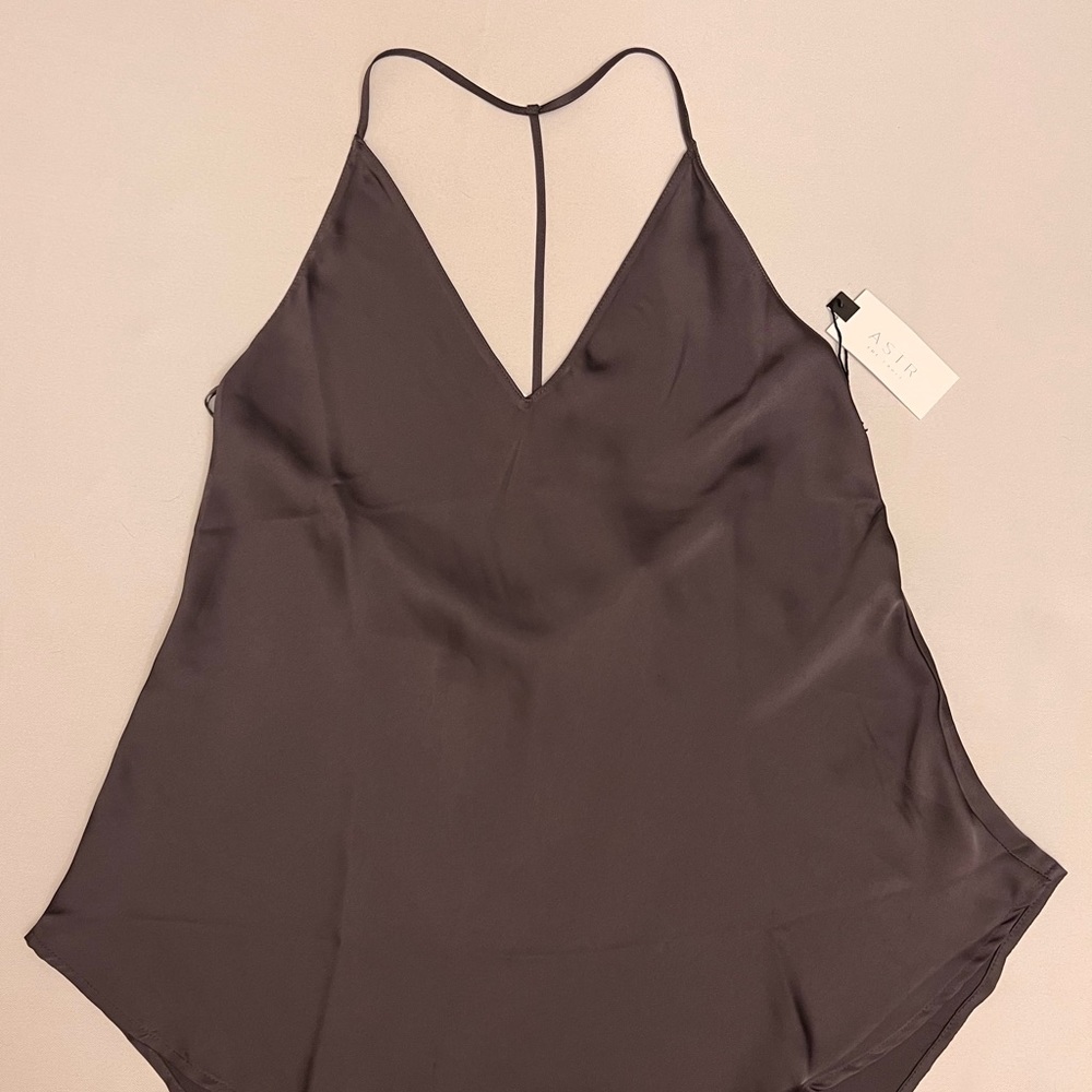 ASTR silk halter top size L